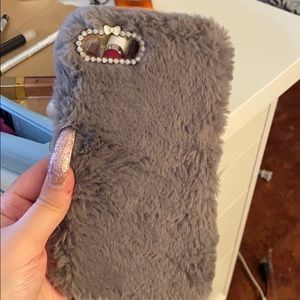 Velvet Caviar furry iPhone 7 Plus case